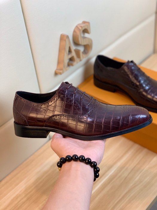 Shoes Louis Vuitton men's dress shoes Burgundy