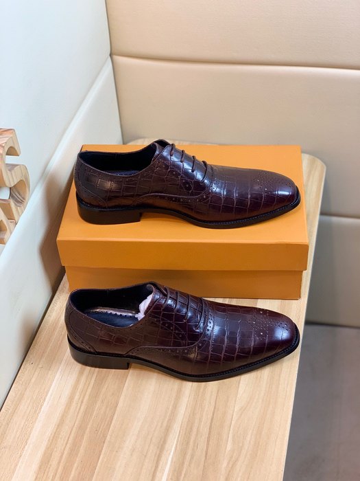 Shoes Louis Vuitton men's dress shoes Burgundy