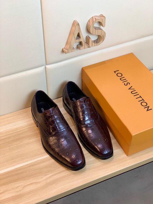 Shoes Louis Vuitton men's dress shoes Burgundy