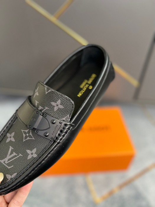 Shoes Louis Vuitton men's driving loafers Black 001