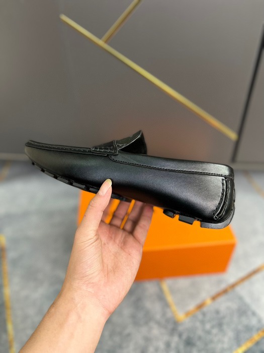 Shoes Louis Vuitton men's driving loafers Black 001