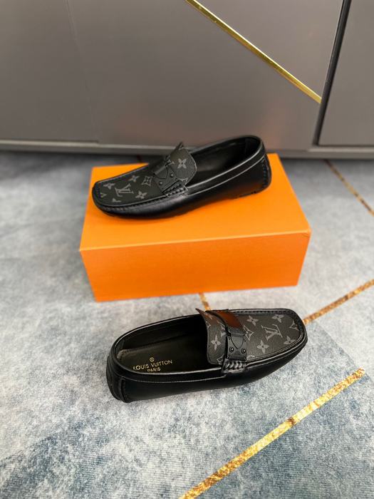 Shoes Louis Vuitton men's driving loafers Black 001