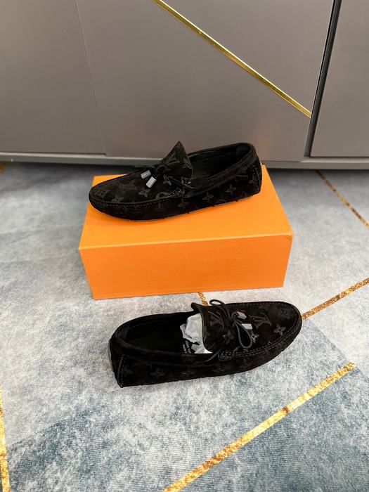 Shoes Louis Vuitton men's driving loafers Black