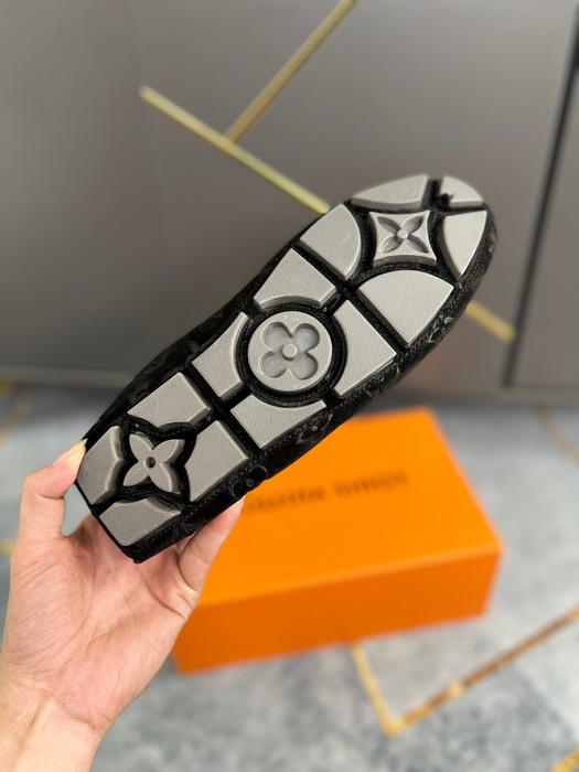 Shoes Louis Vuitton men's driving loafers Black
