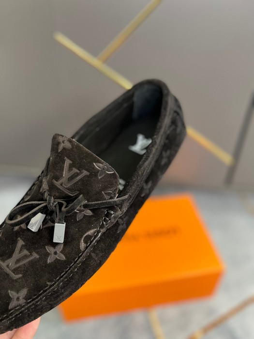 Shoes Louis Vuitton men's driving loafers Black