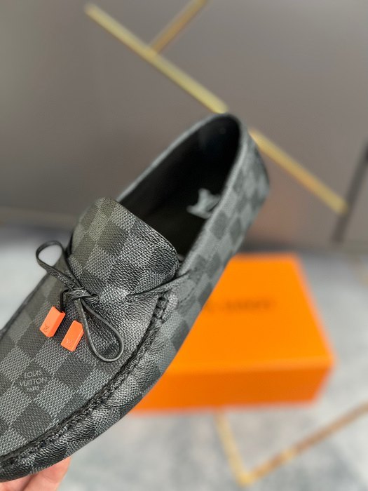 Shoes Louis Vuitton men's driving shoes Black