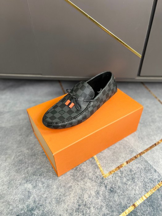 Shoes Louis Vuitton men's driving shoes Black