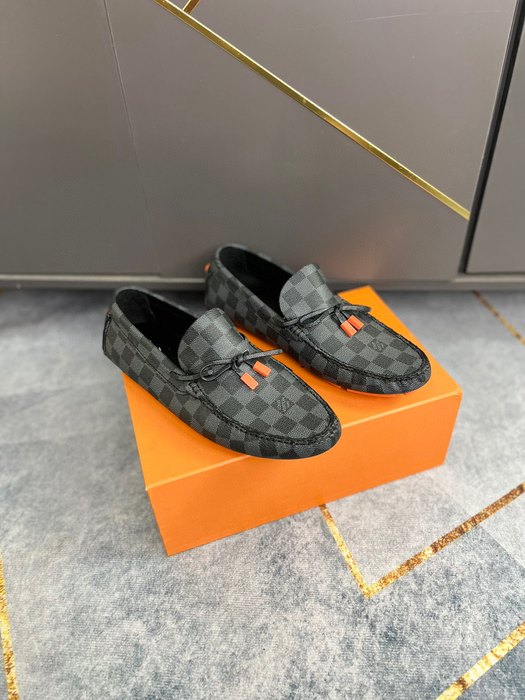 Shoes Louis Vuitton men's driving shoes Black