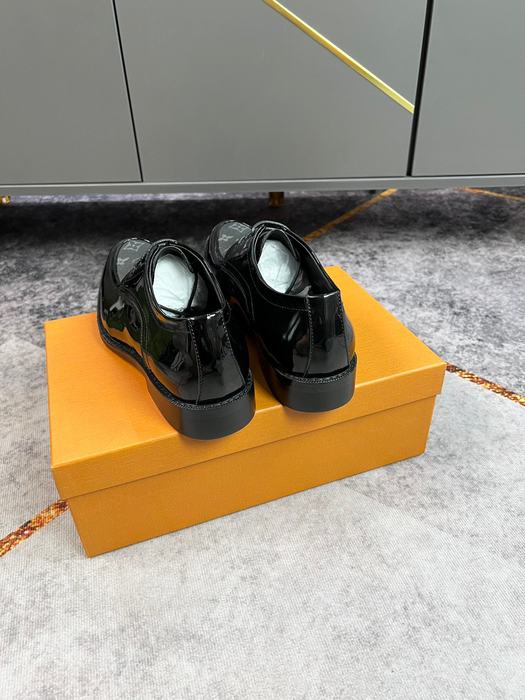 Shoes Louis Vuitton men's formal leather shoes Black