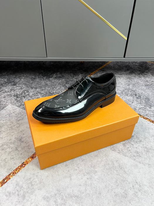 Shoes Louis Vuitton men's formal leather shoes Black