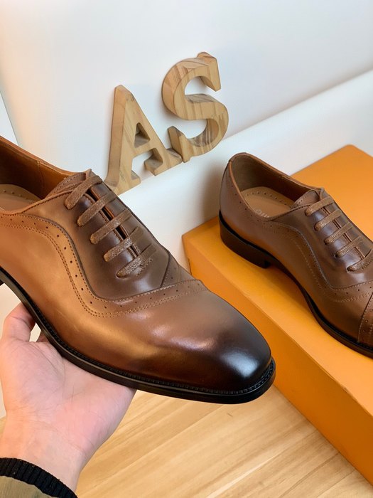 Shoes Louis Vuitton oxford leather shoes Brown