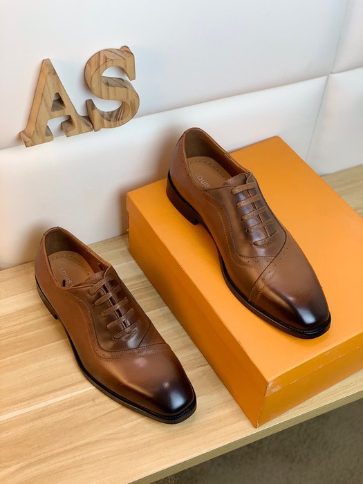 Shoes Louis Vuitton oxford leather shoes Brown