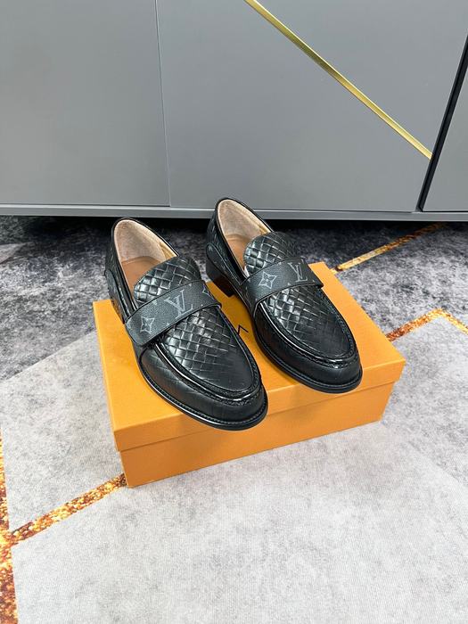 Shoes Louis Vuitton woven loafer Black 001