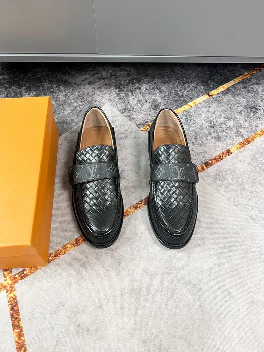 Shoes Louis Vuitton woven loafer Black 001