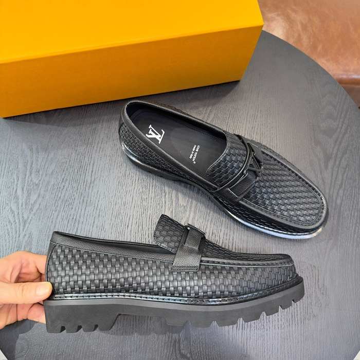 Shoes Louis Vuitton woven loafer Black