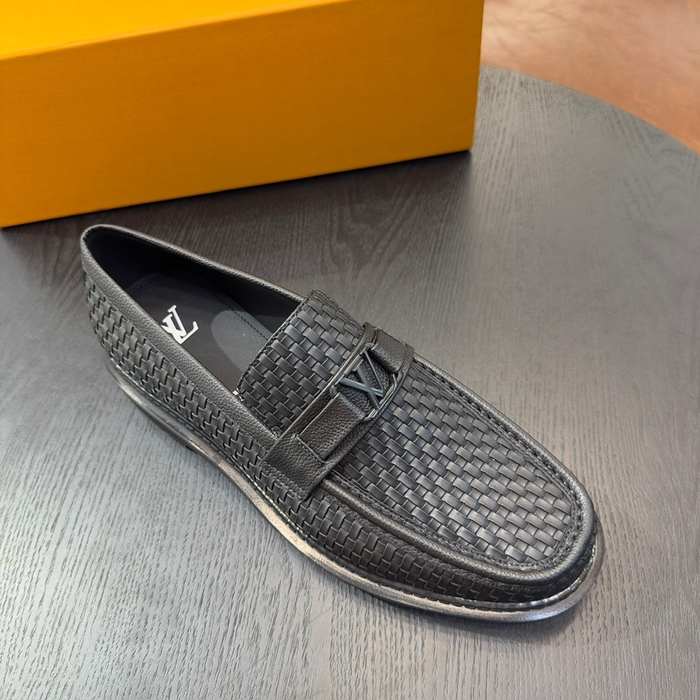 Shoes Louis Vuitton woven loafer Black
