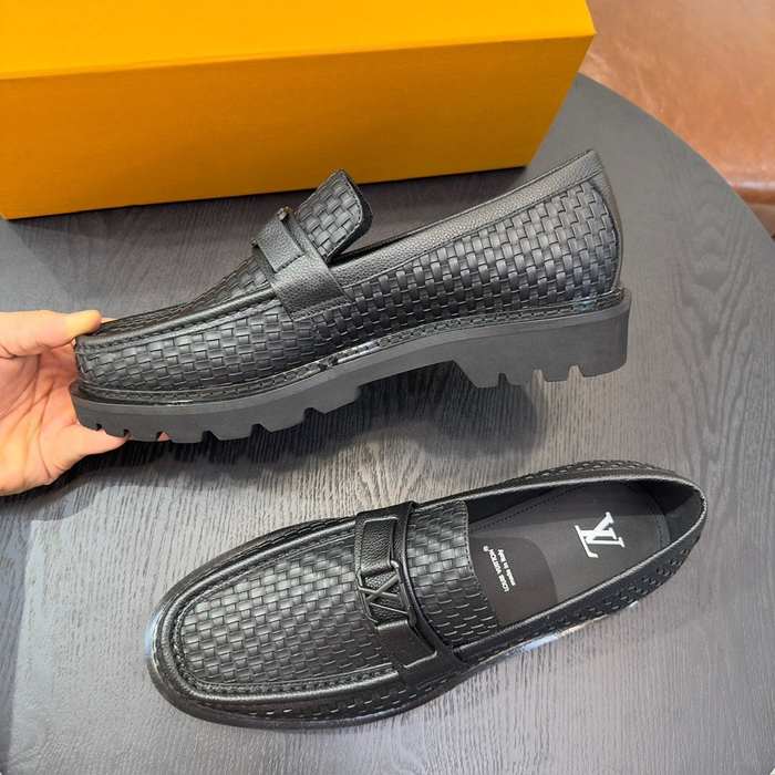 Shoes Louis Vuitton woven loafer Black