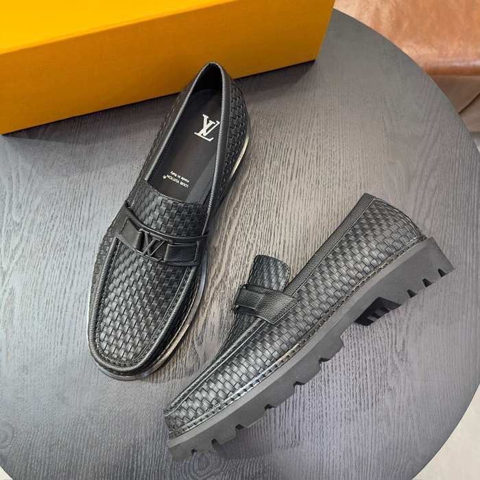 Shoes Louis Vuitton woven loafer Black