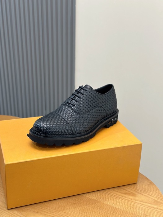 Shoes Louis Vuitton woven oxford derby Black