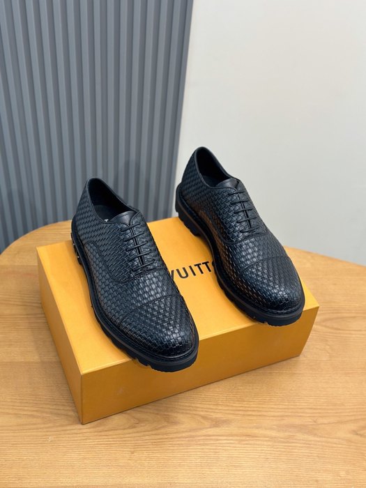 Shoes Louis Vuitton woven oxford derby Black
