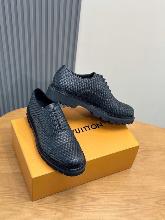 Shoes Louis Vuitton woven oxford derby Black