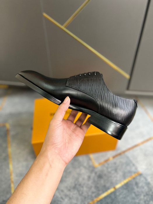 Shoes business casual leather lace up shoes Black