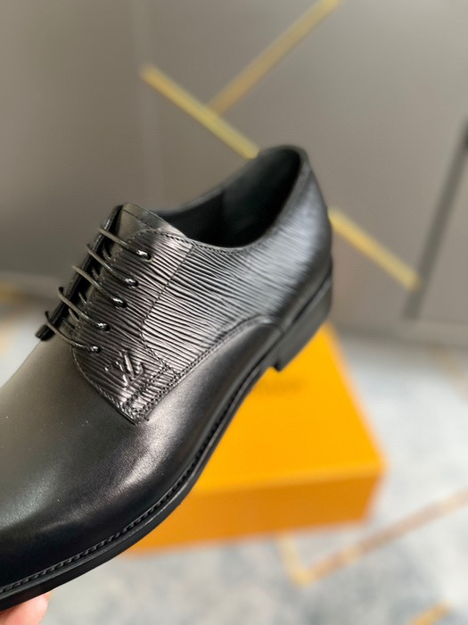 Shoes business casual leather lace up shoes Black