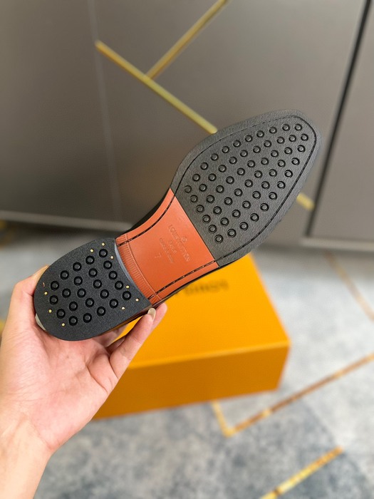 Shoes business casual leather lace up shoes Black