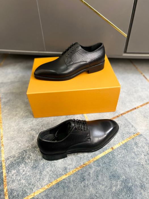 Shoes business casual leather lace up shoes Black