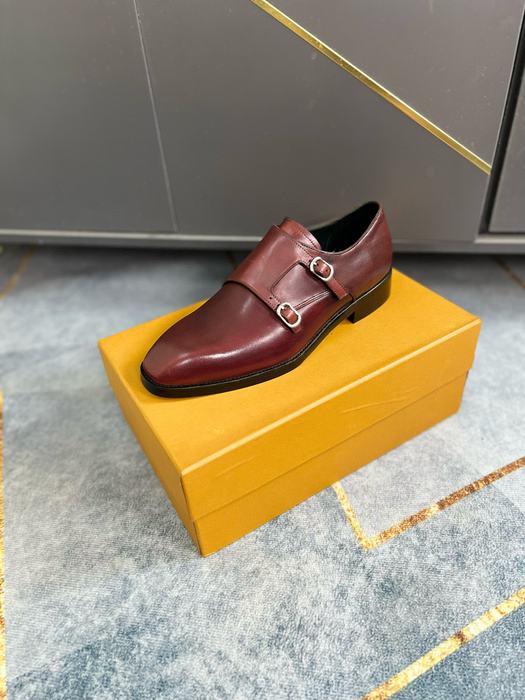 Shoes double monk strap shoes Brown