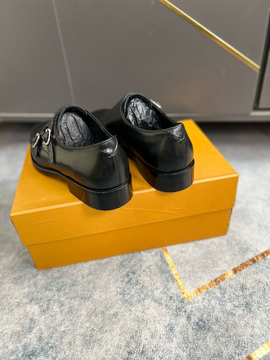 Shoes double monk strap Black