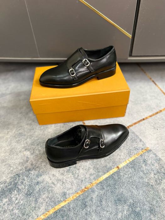 Shoes double monk strap Black