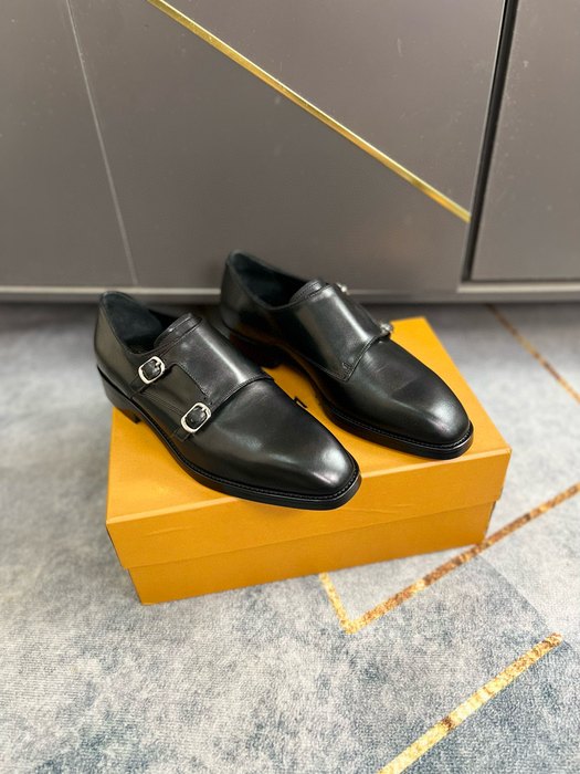 Shoes double monk strap Black