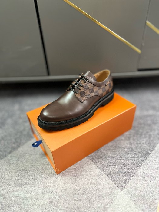 Shoes leather oxford shoe Brown