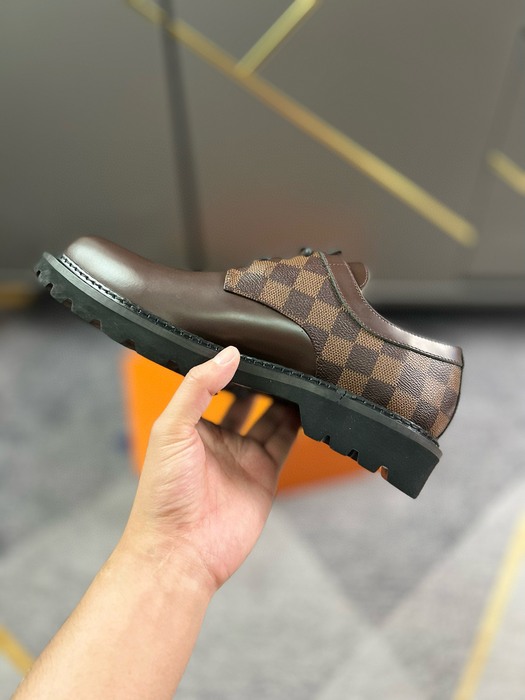 Shoes leather oxford shoe Brown