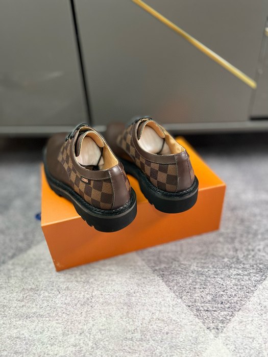 Shoes leather oxford shoe Brown