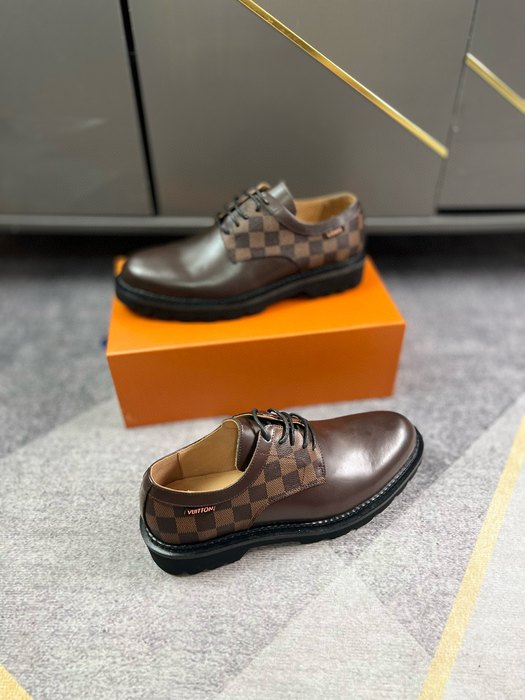 Shoes leather oxford shoe Brown