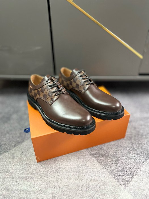 Shoes leather oxford shoe Brown