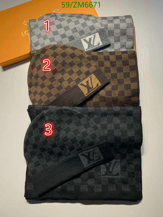 Yupoo hat scarf set Brown