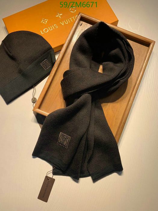 Yupoo hat scarf set Brown