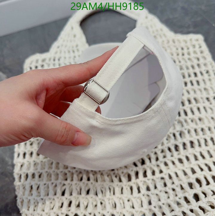 Yupoo miumiu hat baseball black white text HH9185