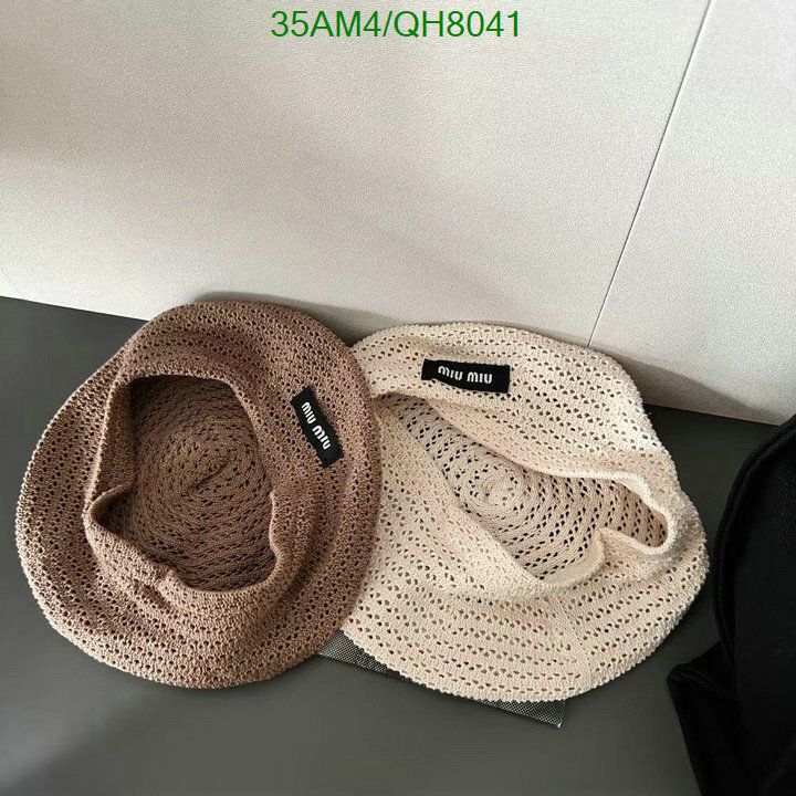 Yupoo miumiu hat beanie brown patch QH8041