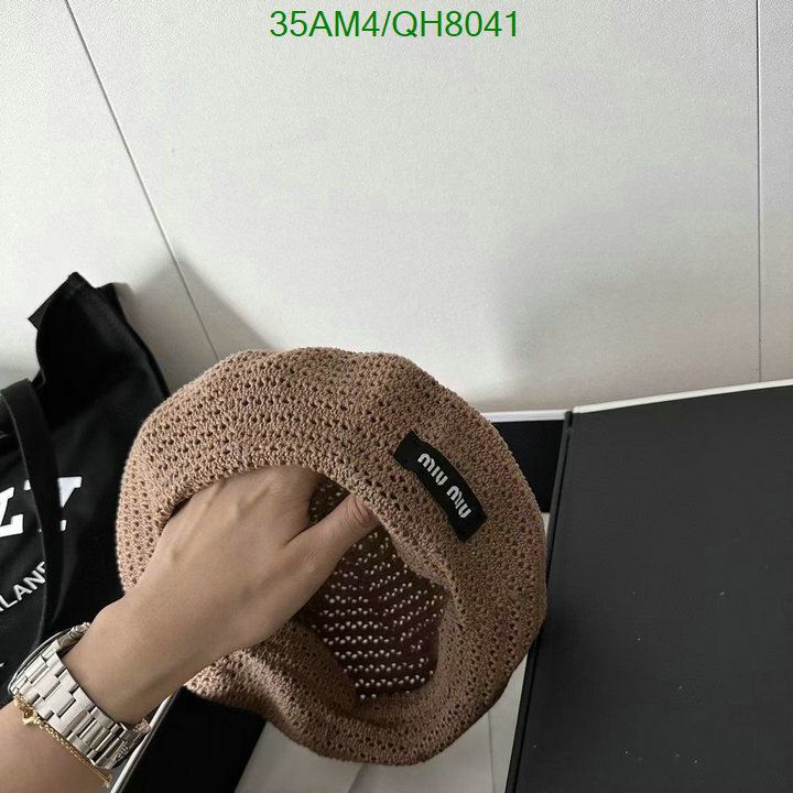 Yupoo miumiu hat beanie brown patch QH8041