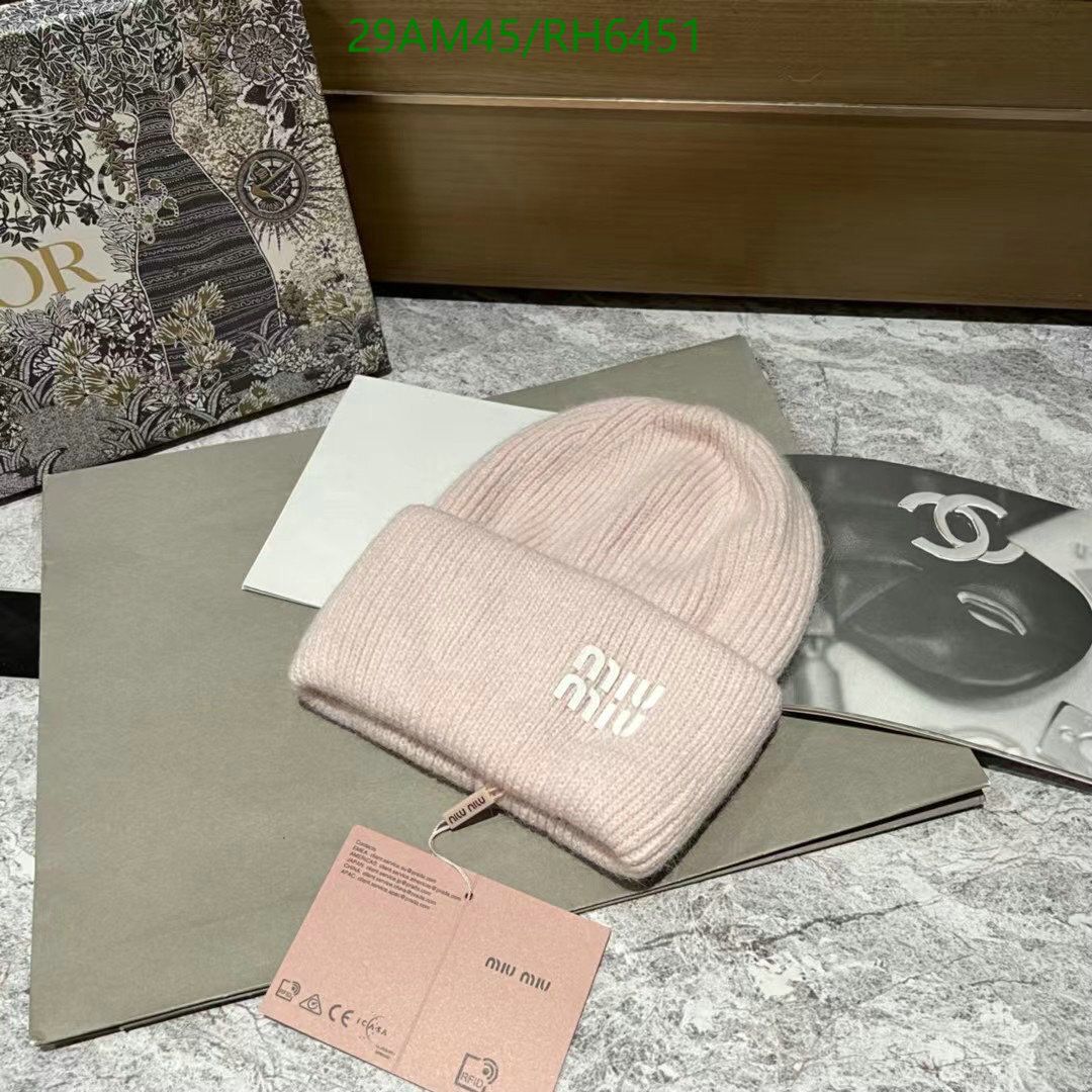 Yupoo miumiu hat beanie pink logo RH6451