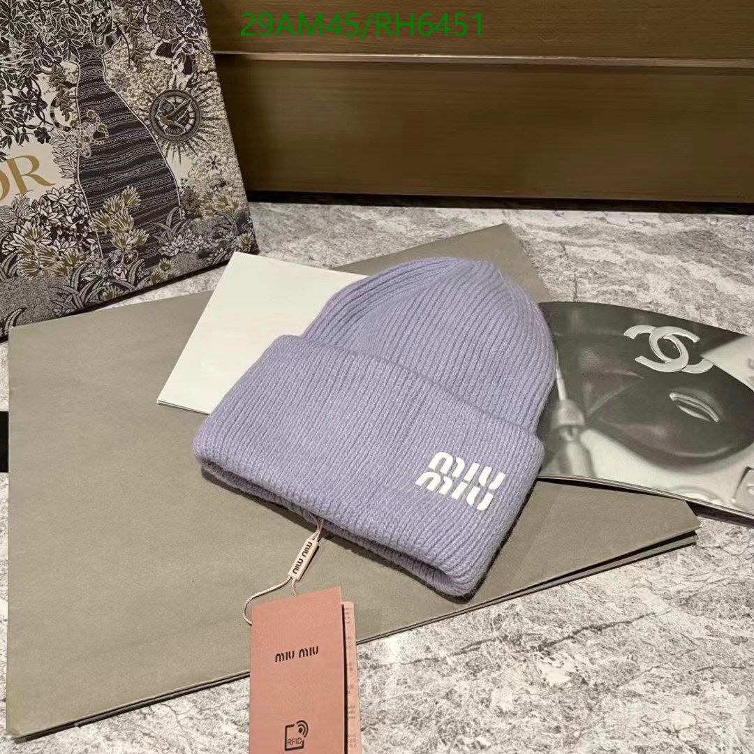 Yupoo miumiu hat beanie pink logo RH6451