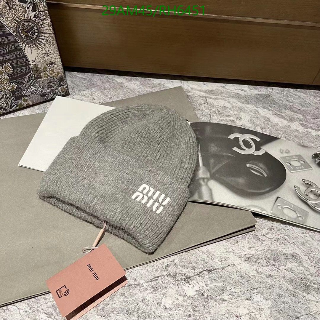 Yupoo miumiu hat beanie pink logo RH6451