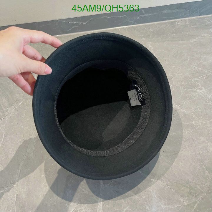 Yupoo miumiu hat bucket beige black band QH5363