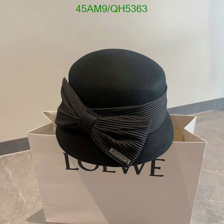 Yupoo miumiu hat bucket beige black band QH5363