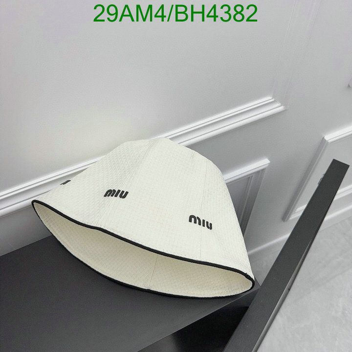 Yupoo miumiu hat bucket beige plain BH4382