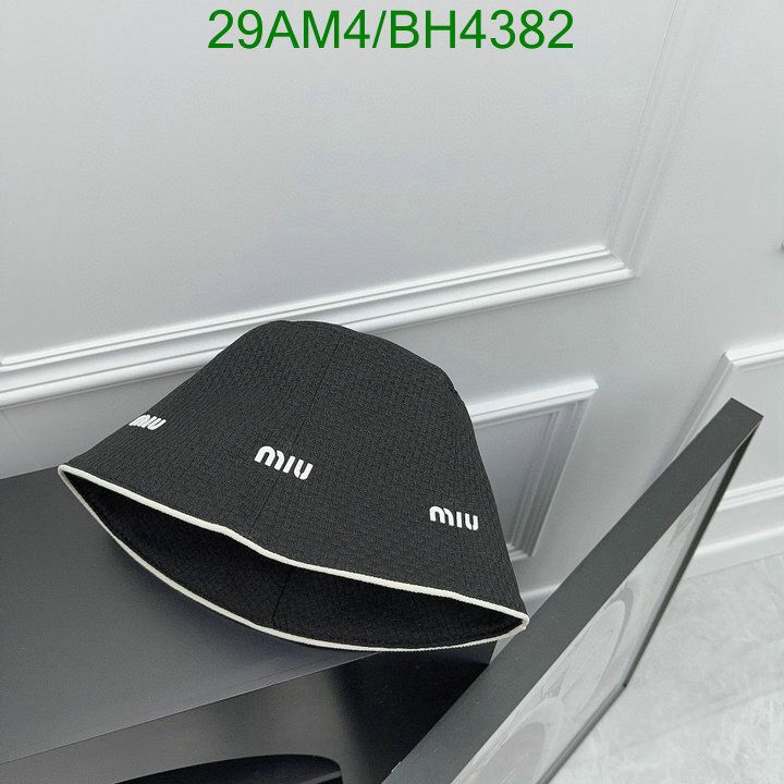 Yupoo miumiu hat bucket beige plain BH4382